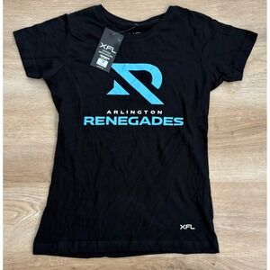 NWT Women's XFL Arlington Renegades Tee - Small - Black
